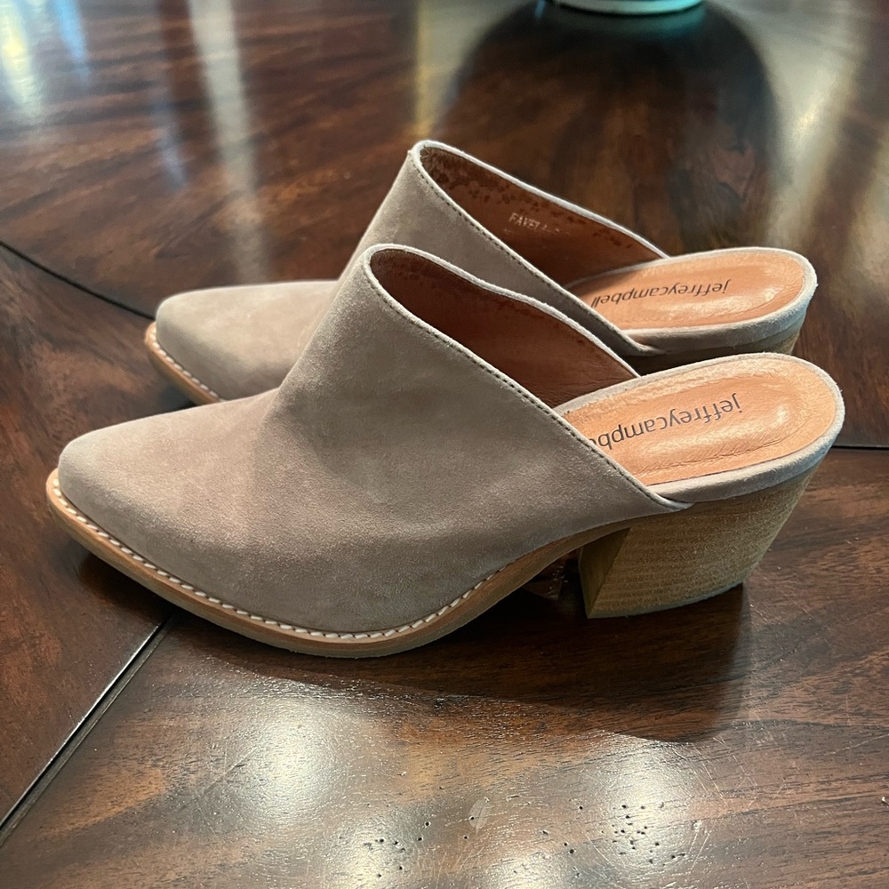 Jeffrey Campbell Suede Mules